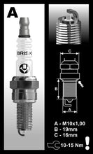 Load image into Gallery viewer, Brisk Silver Racing AR10S Spark Plug