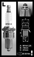 Load image into Gallery viewer, Brisk Premium Multi-Spark Racing LR14ZC Spark Plug