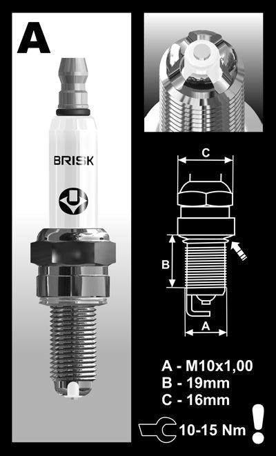 Brisk Premium LGS Racing AOR14LGS Spark Plug Brisk Premium LGS Racing AOR14LGS Spark Plug