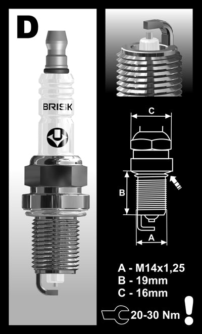 Brisk Silver Racing DR14YS Spark Plug – briskusa