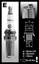 Load image into Gallery viewer, Brisk Silver Racing ER12S Spark Plug