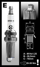 Load image into Gallery viewer, Brisk Silver Racing ER15YS Spark Plug