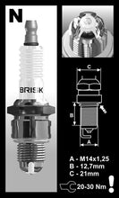 Load image into Gallery viewer, Brisk Premium LGS Racing NOR12LGS Spark Plug