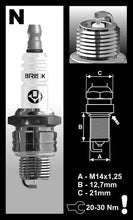 Load image into Gallery viewer, Brisk Silver Racing N10S Spark Plug