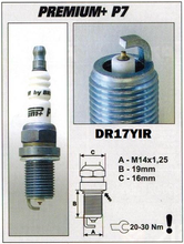 Load image into Gallery viewer, Brisk Iridium Performance P7 DR17YIR Spark Plug