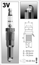 Load image into Gallery viewer, Brisk Super Copper 3VR17C Spark Plug
