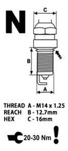 Load image into Gallery viewer, Brisk Silver Racing NR14S Spark Plug
