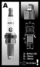 Load image into Gallery viewer, Brisk Silver Racing A12YS Spark Plug
