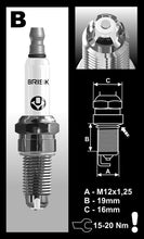 Load image into Gallery viewer, Brisk Premium LGS Racing BOR12LGS Spark Plug
