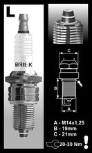 Load image into Gallery viewer, Brisk Premium Multi-Spark Racing LR12ZS Spark Plug
