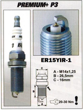 Load image into Gallery viewer, Brisk Iridium Performance P3 ER15YIR-1 Spark Plug
