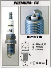 Load image into Gallery viewer, Brisk Iridium Performance P2 DR15YIR-1 Spark Plug
