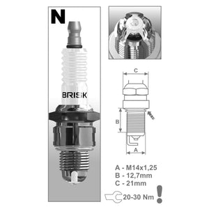 BRISK PREMIUM LGS RACING SPARK PLUG