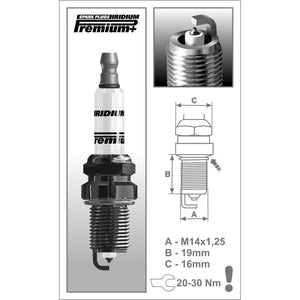 BRISK PERFORMANCE IRIDIUM SPARK PLUG