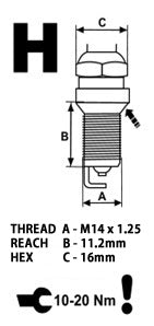 Brisk Super Yttrium Racing HOR17YTE-1 Spark Plug