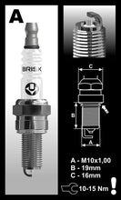 Load image into Gallery viewer, Brisk Silver Racing A08S Spark Plug
