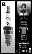 Load image into Gallery viewer, BR12ZC Spark Plug
