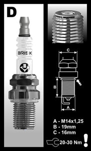 Brisk Extra Turbo Racing DR08GS Spark Plug