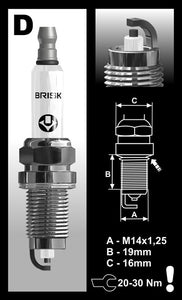 Brisk Super DR15LC-1 Spark Plug