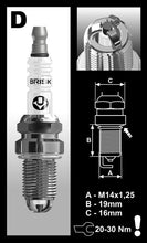 Load image into Gallery viewer, Brisk Extra Turbo Racing DR14TC Spark Plug
