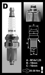 Brisk Premium Multi-Spark Racing DR08ZS Spark Plug
