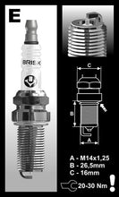 Load image into Gallery viewer, Brisk Silver Racing ER08S Spark Plug
