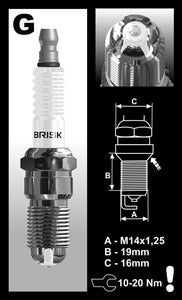 Brisk Premium LGS Racing GOR14LGS-T Spark Plug