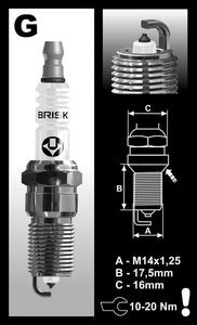 Platin Racing GR15YP-1 Spark Plug