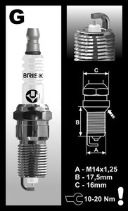 Brisk Silver Racing GR12YS Spark Plug