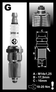 Brisk Premium Multi-Spark Racing GR12ZC Spark Plug