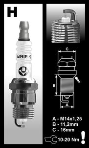 Brisk Silver Racing HR15YS Spark Plug