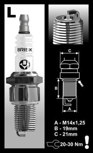 Brisk Silver Racing L10S Spark Plug