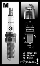 Load image into Gallery viewer, Brisk Silver Racing MR10S Spark Plug

