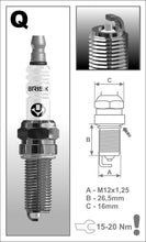 Load image into Gallery viewer, Brisk Silver Racing QR15LS Spark Plug
