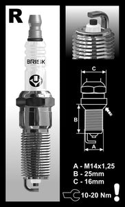 Brisk Platin Racing RR15YPP-1 Spark Plug