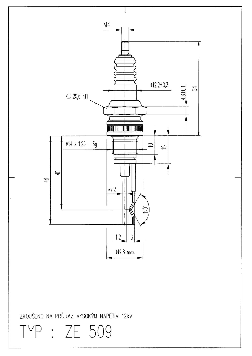Igniter / Ionization Detector ZE 509
